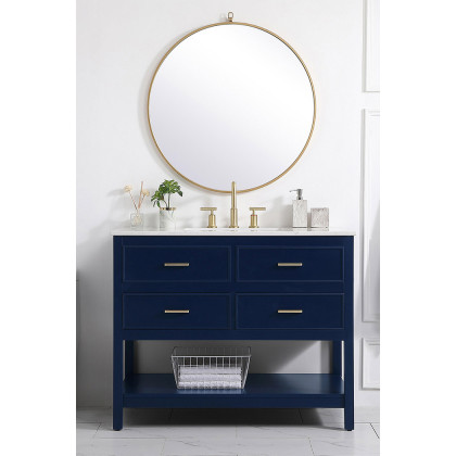 Elegant Bathroom Vanity - Blue (VF19042BL)