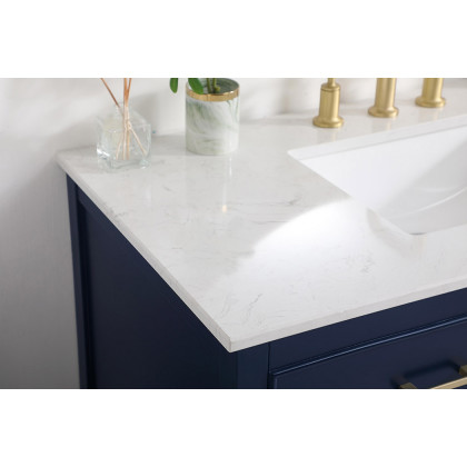 Elegant Bathroom Vanity - Blue (VF19042BL)
