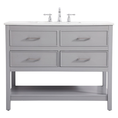 Elegant Bathroom Vanity - Gray (VF19042GR)