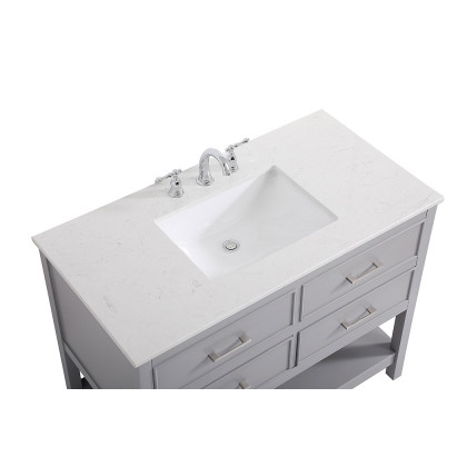 Elegant Bathroom Vanity - Gray (VF19042GR)