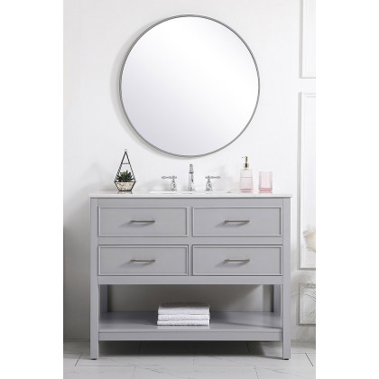 Elegant Bathroom Vanity - Gray (VF19042GR)