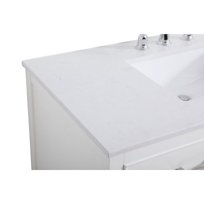 Elegant Bathroom Vanity - White (VF19042WH)