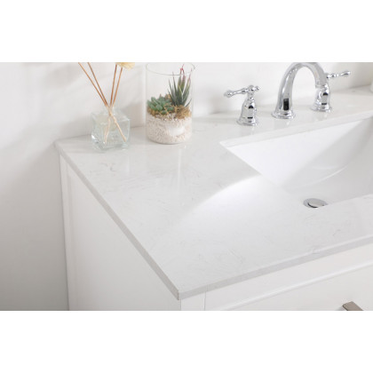 Elegant Bathroom Vanity - White (VF19042WH)