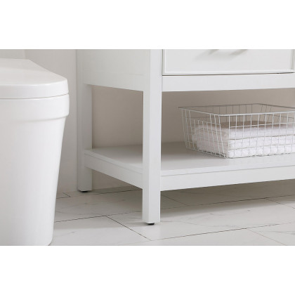 Elegant Bathroom Vanity - White (VF19042WH)