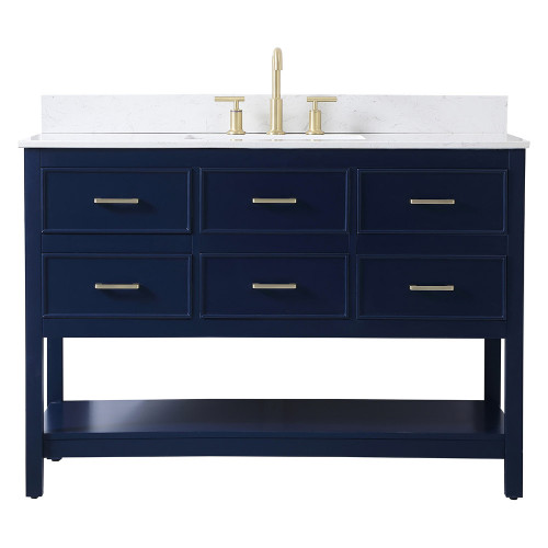Elegant Bathroom Vanity - Blue (VF19048BL-BS)
