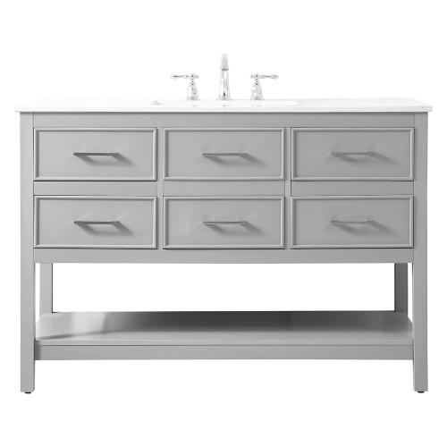 Elegant Bathroom Vanity - Gray (VF19048GR)