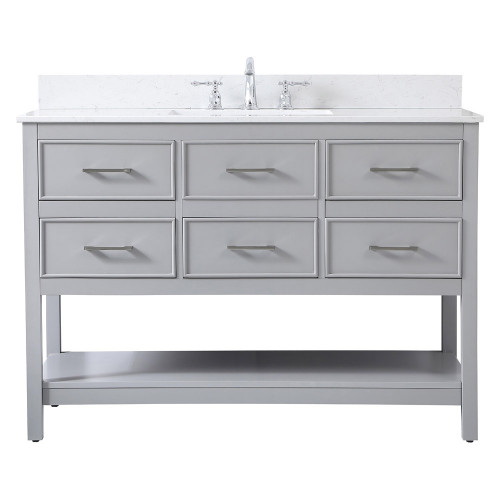 Elegant Bathroom Vanity - Gray (VF19048GR-BS)