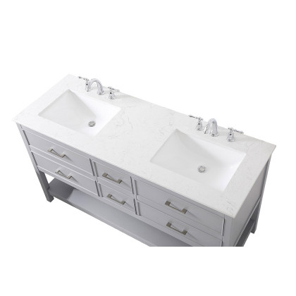 Elegant Bathroom Vanity - Gray (VF19060DGR)