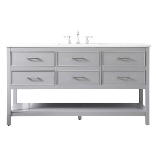 Elegant Bathroom Vanity - Gray (VF19060GR)