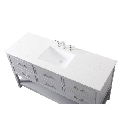 Elegant Bathroom Vanity - Gray (VF19060GR)