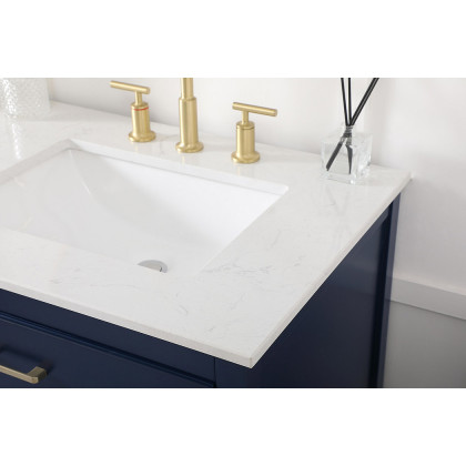 Elegant Bathroom Vanity - Blue (VF19072DBL)
