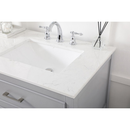 Elegant Bathroom Vanity - Gray (VF19072DGR)