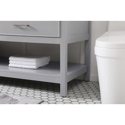 Elegant Bathroom Vanity - Gray (VF19072DGR)