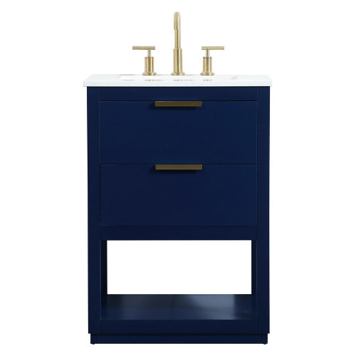 Elegant Bathroom Vanity - Blue (VF19224BL)