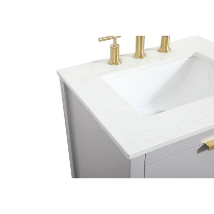 Elegant Bathroom Vanity - Gray (VF19224GR)