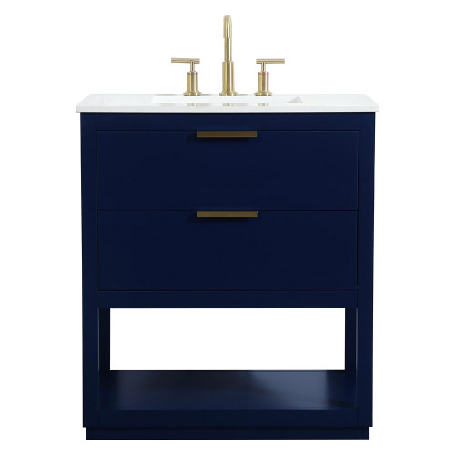 Elegant Bathroom Vanity - Blue (VF19230BL)