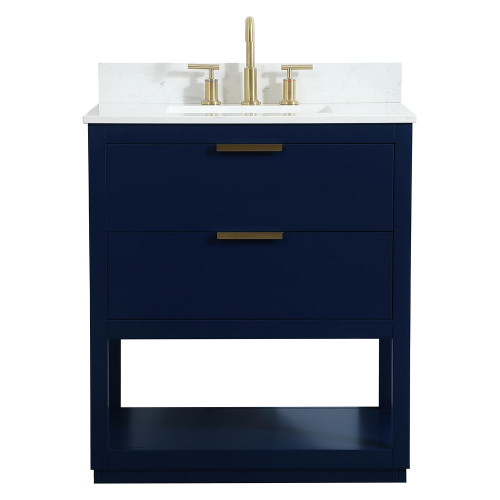 Elegant Bathroom Vanity - Blue (VF19230BL-BS)