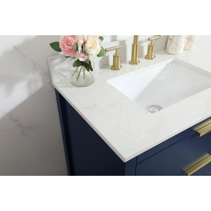 Elegant Bathroom Vanity - Blue (VF19230BL-BS)