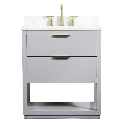 Elegant Bathroom Vanity - Gray (VF19230GR-BS)