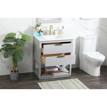Elegant Bathroom Vanity - Gray (VF19230GR-BS)