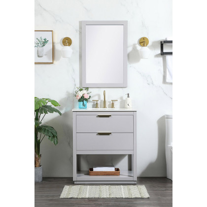 Elegant Bathroom Vanity - Gray (VF19230GR-BS)