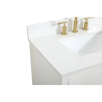 Elegant Bathroom Vanity - White (VF19230WH-BS)