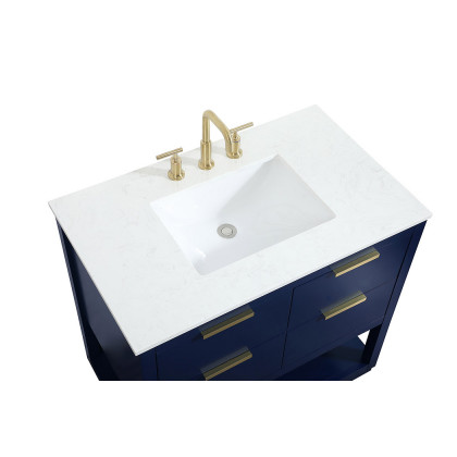 Elegant Bathroom Vanity - Blue (VF19236BL)