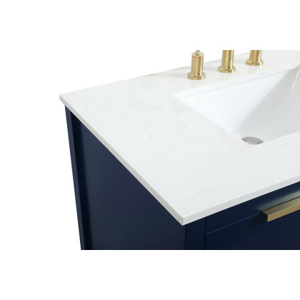 Elegant Bathroom Vanity - Blue (VF19236BL)