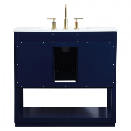 Elegant Bathroom Vanity - Blue (VF19236BL)