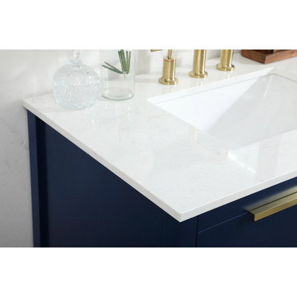 Elegant Bathroom Vanity - Blue (VF19236BL)