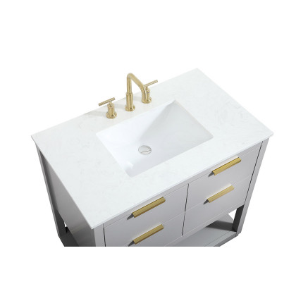 Elegant Bathroom Vanity - Gray (VF19236GR)