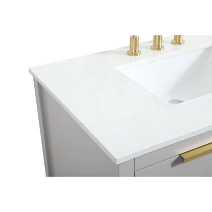 Elegant Bathroom Vanity - Gray (VF19236GR)