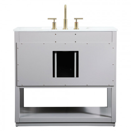 Elegant Bathroom Vanity - Gray (VF19236GR)