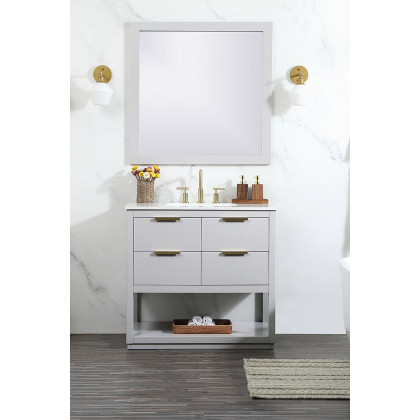 Elegant Bathroom Vanity - Gray (VF19236GR)