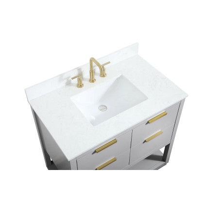 Elegant Bathroom Vanity - Gray (VF19236GR-BS)