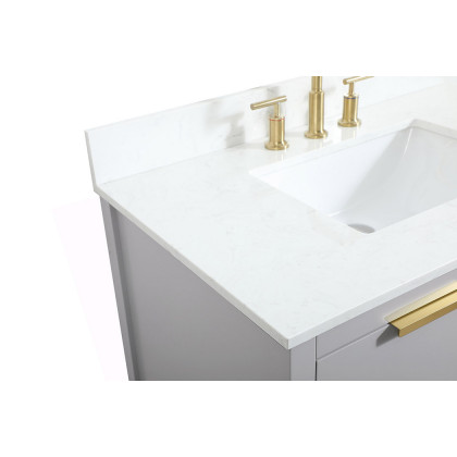 Elegant Bathroom Vanity - Gray (VF19236GR-BS)