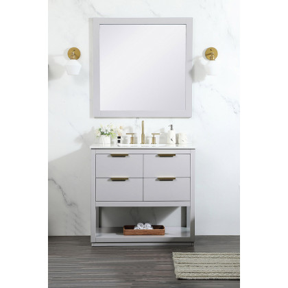 Elegant Bathroom Vanity - Gray (VF19236GR-BS)