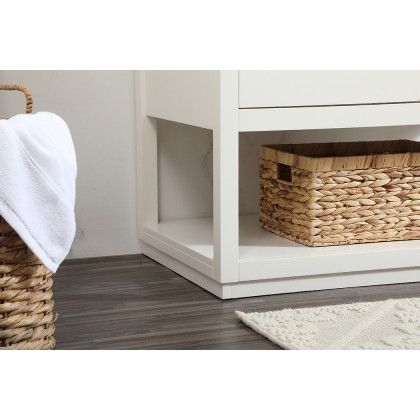 Elegant Bathroom Vanity - White (VF19236WH-BS)