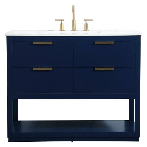 Elegant Bathroom Vanity - Blue (VF19242BL)