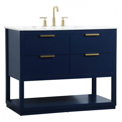 Elegant Bathroom Vanity - Blue (VF19242BL)
