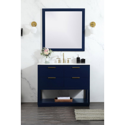 Elegant Bathroom Vanity - Blue (VF19242BL-BS)