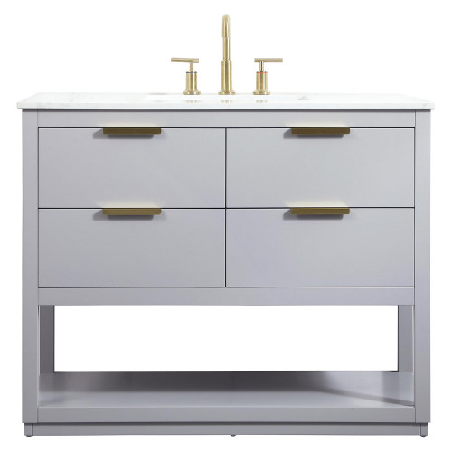 Elegant Bathroom Vanity - Gray (VF19242GR)