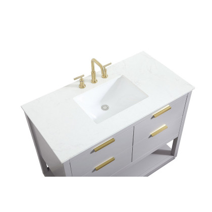 Elegant Bathroom Vanity - Gray (VF19242GR)