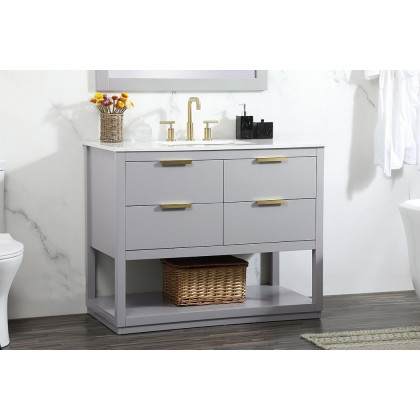 Elegant Bathroom Vanity - Gray (VF19242GR)