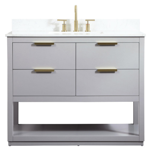 Elegant Bathroom Vanity - Gray (VF19242GR-BS)