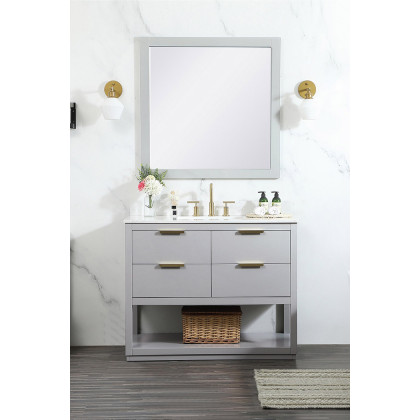 Elegant Bathroom Vanity - Gray (VF19242GR-BS)
