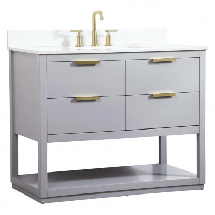 Elegant Bathroom Vanity - Gray (VF19242GR-BS)