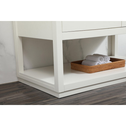 Elegant Bathroom Vanity - White (VF19242WH)