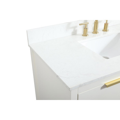 Elegant Bathroom Vanity - White (VF19242WH-BS)