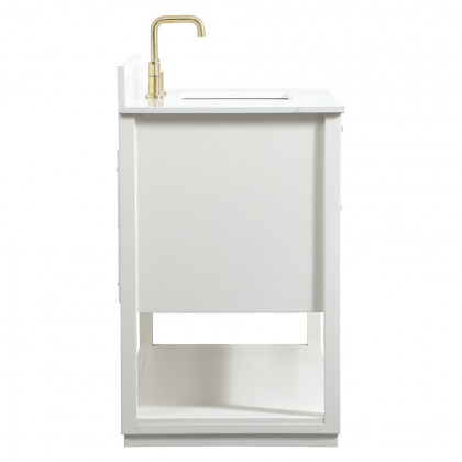 Elegant Bathroom Vanity - White (VF19242WH-BS)